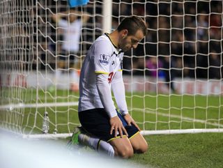 Roberto Soldado reacts after missing a chance against Burnley