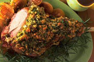 Easter roast lamb recipes: Leg of lamb with a herb crust