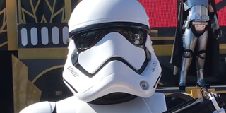 A stormtrooper from The Last Jedi