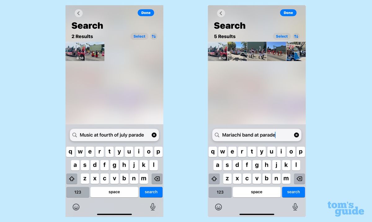 I just tried Apple Intelligence photo search in iOS 18 — and I'm ...