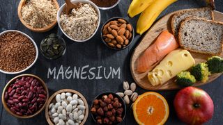 A range of foods rich in magnesium