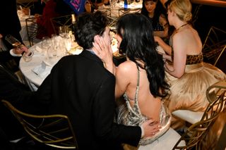 Timothee Chalamet and Kylie Jenner at the 2024 golden globes