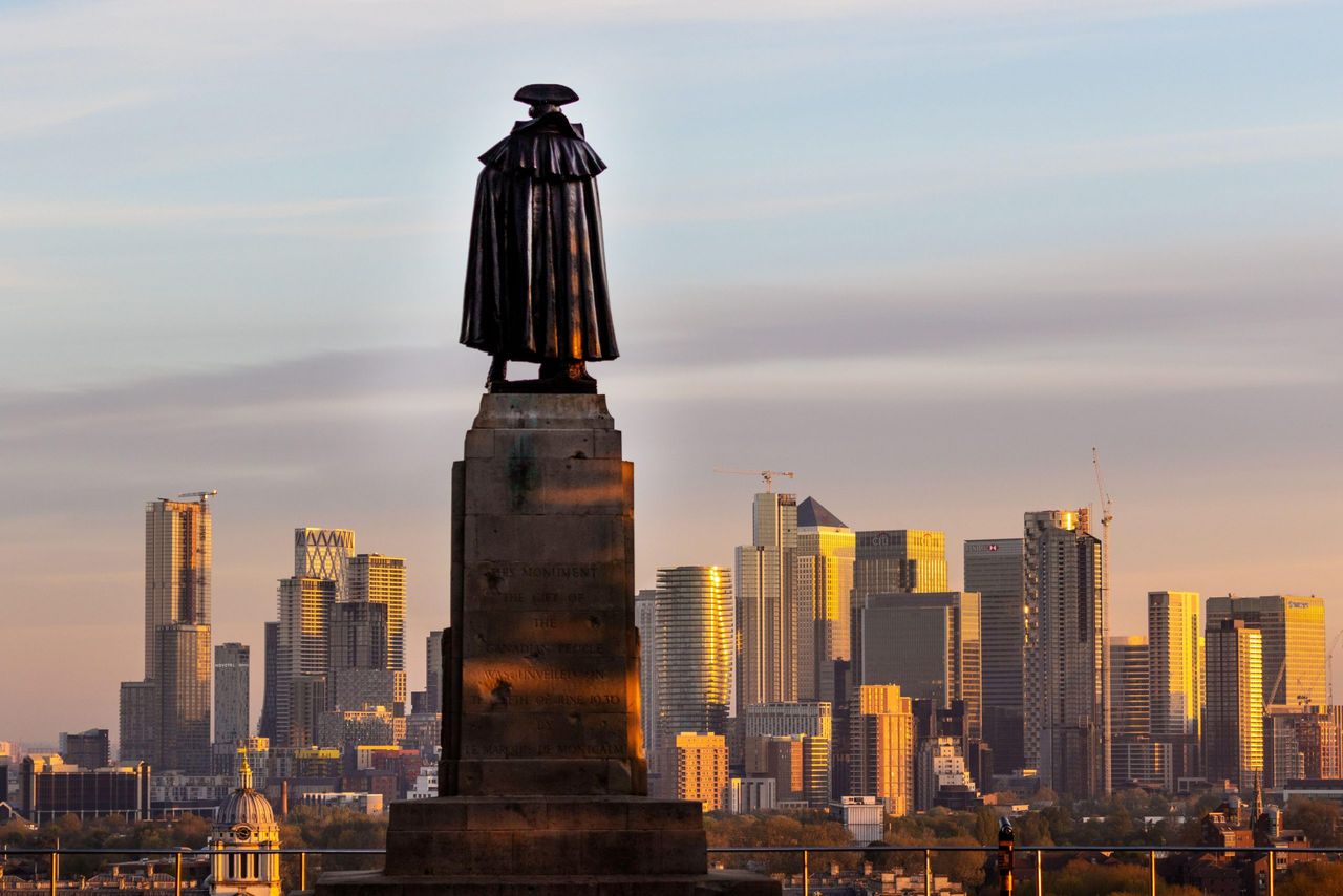 The statue of Major General James Wolf, Greenwich Park