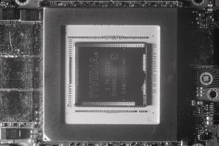Closeup die shot of Nvidia's GA102 Ampere RTX 3090 die