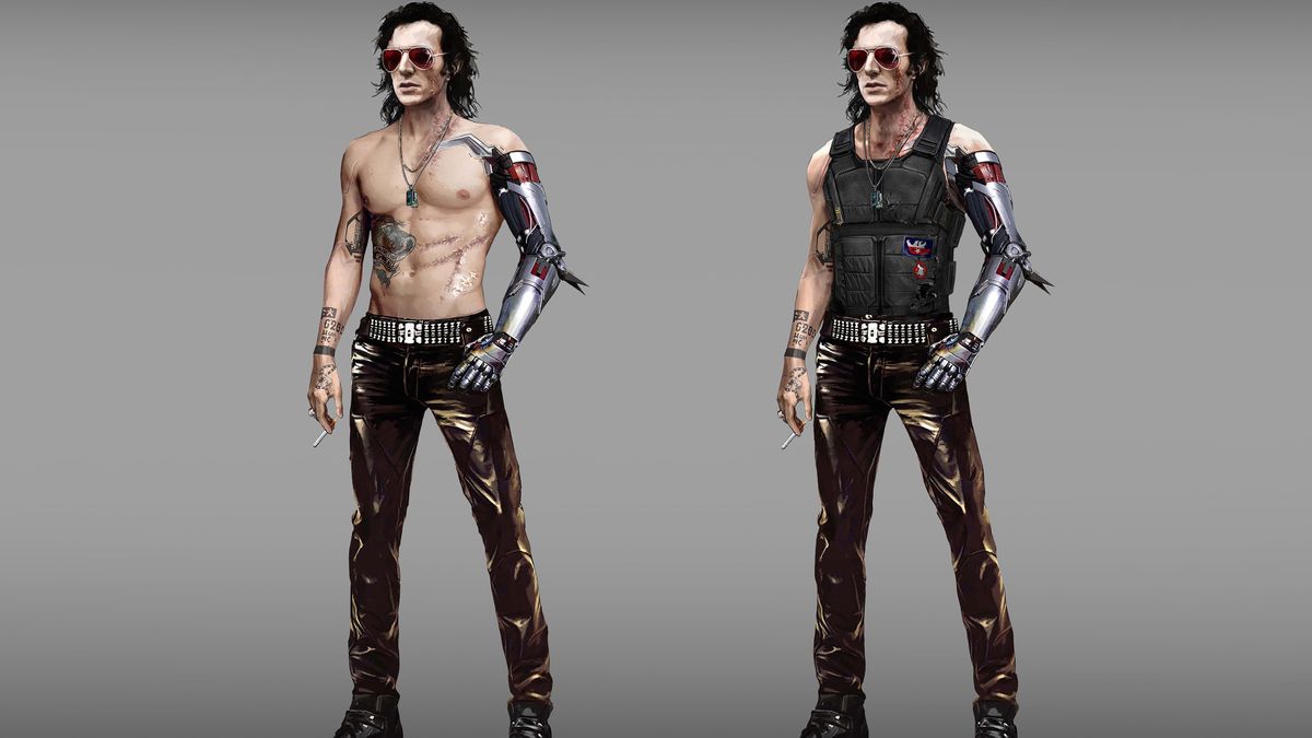 Cyberpunk 2077 Concept Art Shows What Johnny Silverhand Looked Like ...