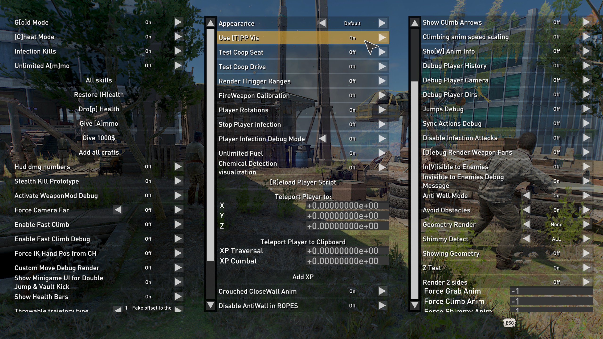 Dying Light 2 cheat menu