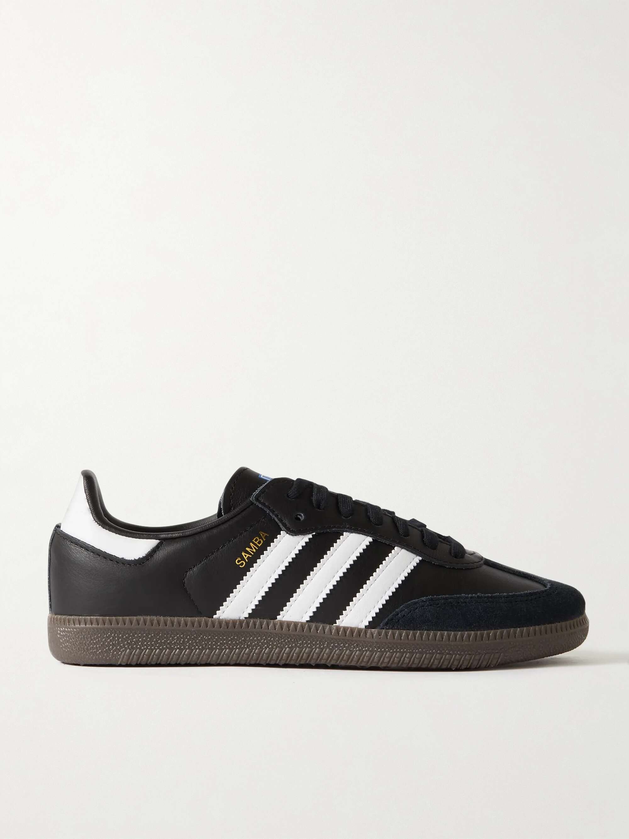 Samba Og Suede-Trimmed Leather Sneakers