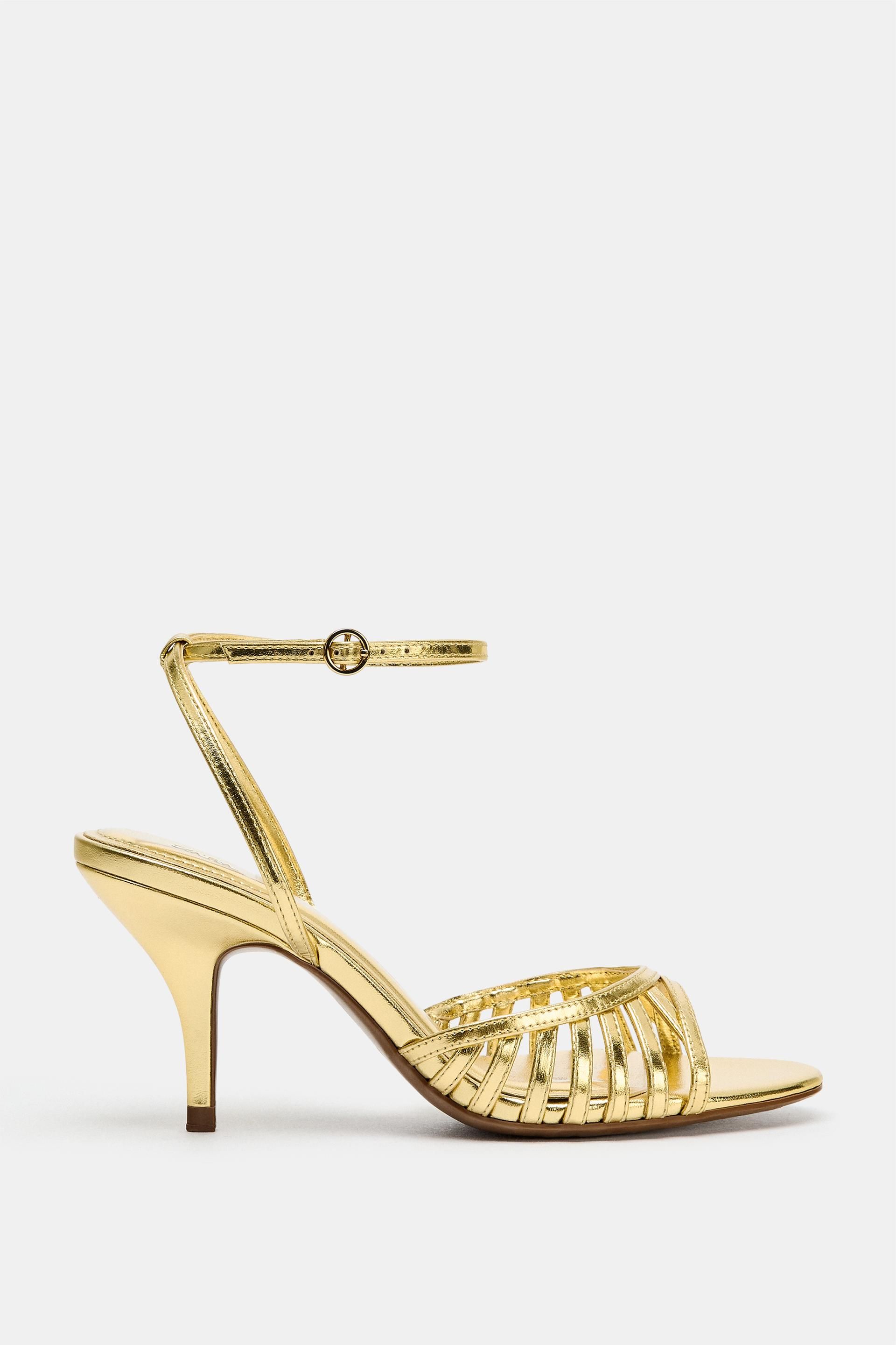 Metallic Strappy Sandals
