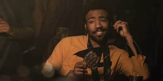 Donald Glover as Lando Calrissian in Solo: A Star Wars Story