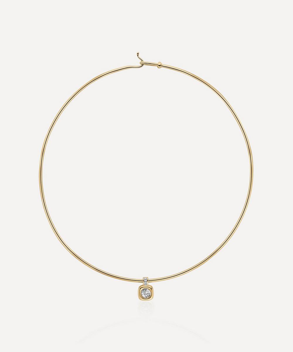 Gold-Plated Gaia Torque Choker Necklace