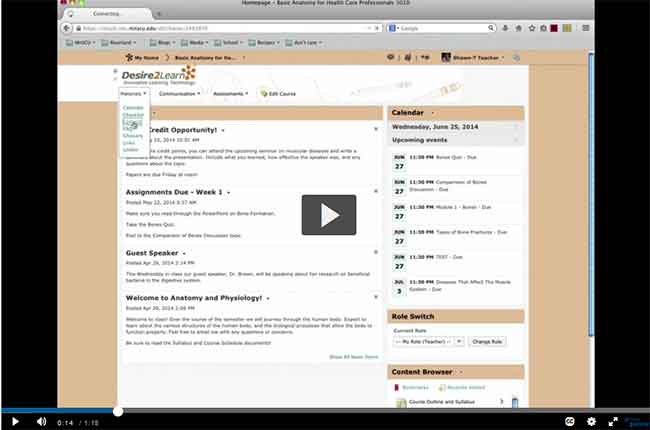 Video Tutorial: Desire2Learn (Brightspace) 10.3 - Instructor Training