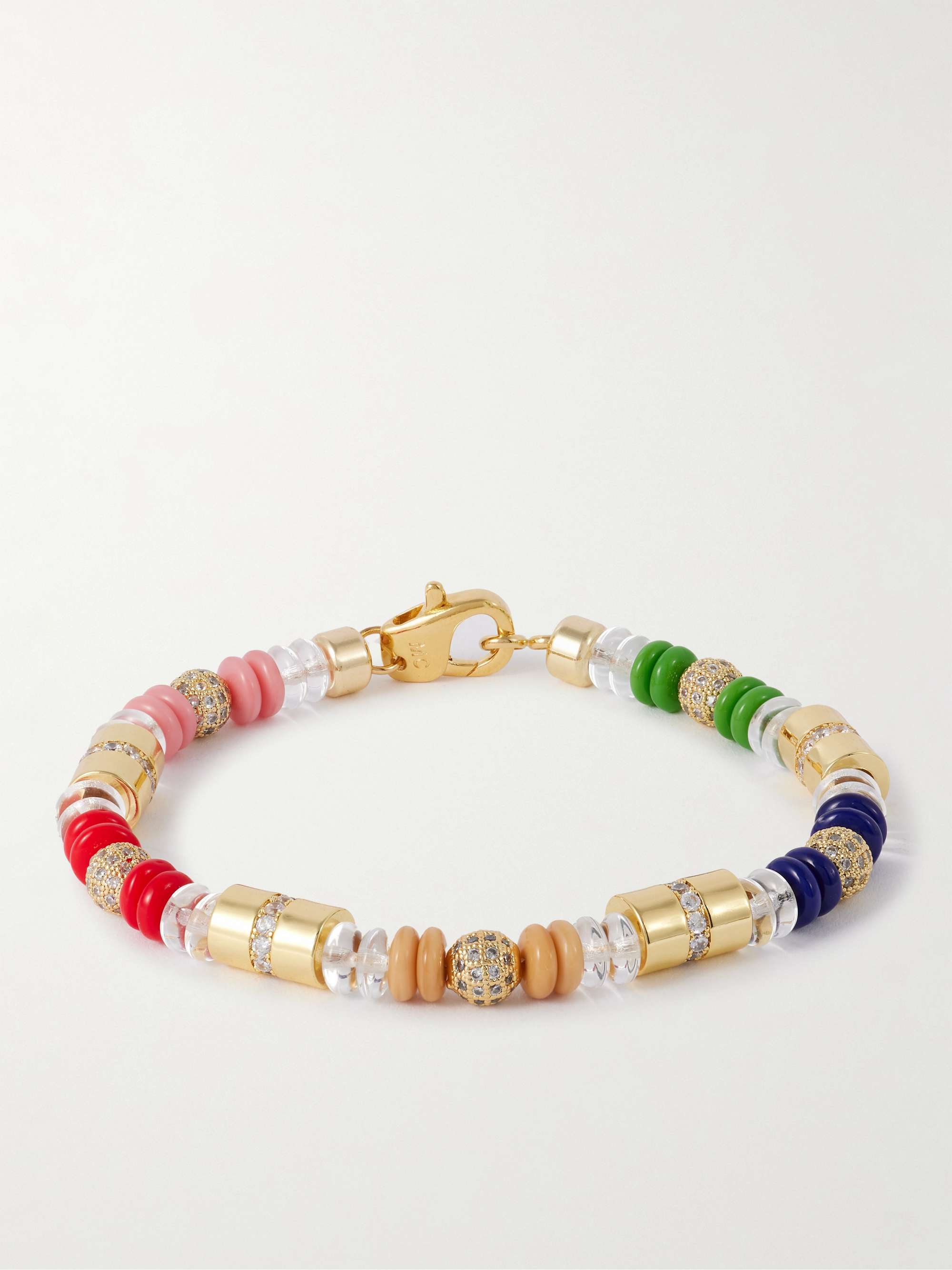 Translucence Gold-Plated, Enamel and Crystal Bracelet