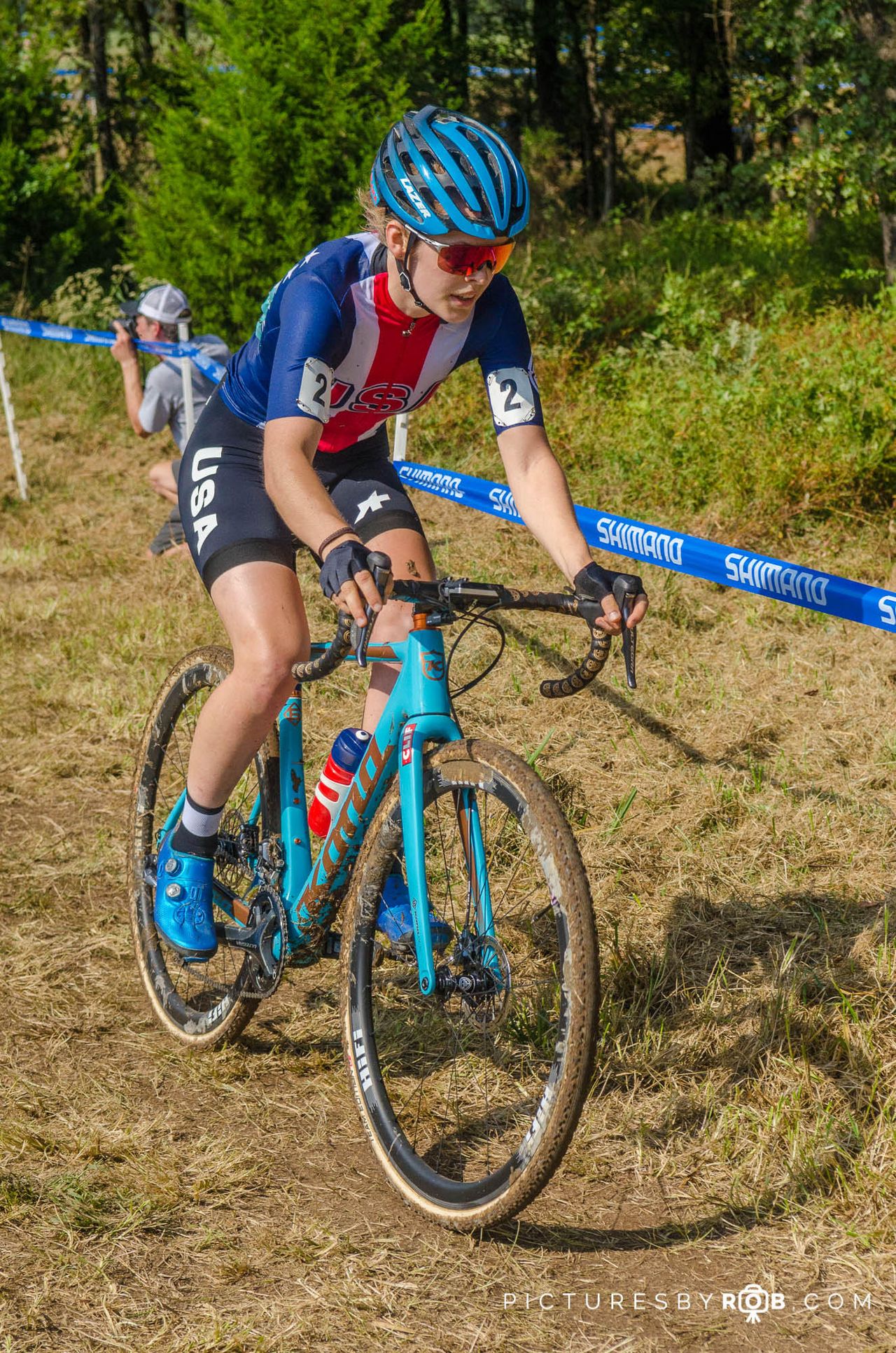 Clara Honsinger (USA Cycling National Team) rode a solid race to finish third