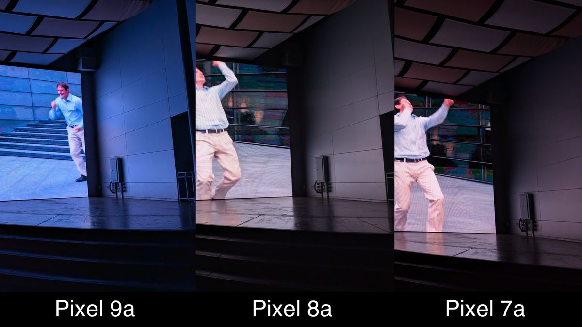 Camera samples comparing the Pixel 9a to the Pixel 8a and Pixel 7a.