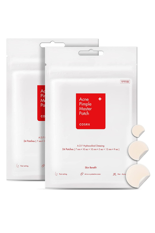 COSRX Acne Pimple Patch (72 counts) Absorbing Hydrocolloid Spot Treatment Fast Healing, Blemish Cover, 3 Sizes