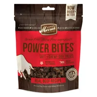 Merrick Power Bites Real Texas Beef Recipe Grain-Free Soft &amp; Chewy Dog Treats