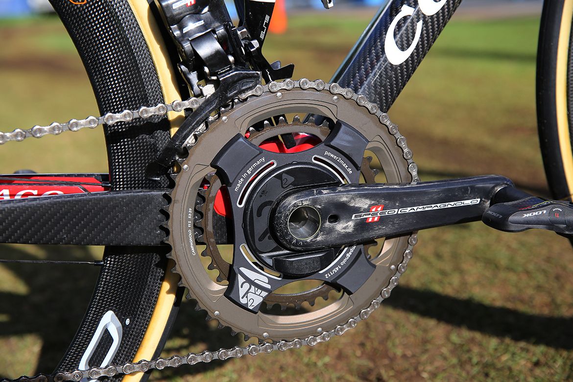 UAE Abu Dhabi are using Power2max meters on Campagnolo cranks