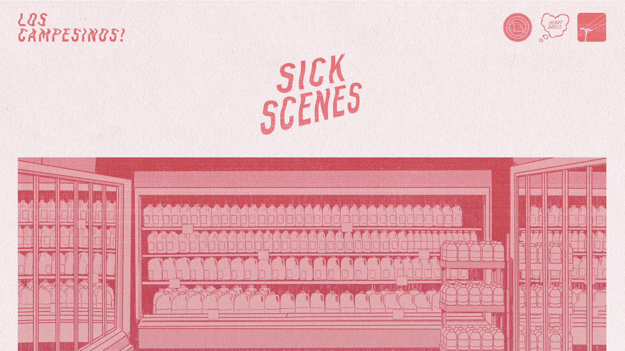 Cover art for Los Campesinos! Sick Scenes