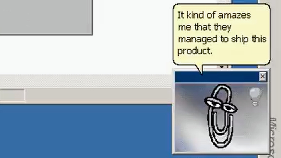 Clippy in Microsoft Office 97