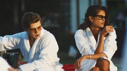 Igby Rigney and Kaia Gerber in Hulu's The Shards