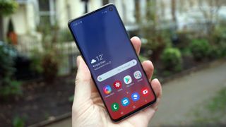 The Galaxy S10 has the smallest battery of the three