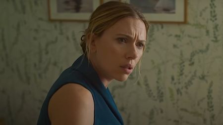 Scarlett Johansson with a troubled look on her face in My Mother's Wedding.