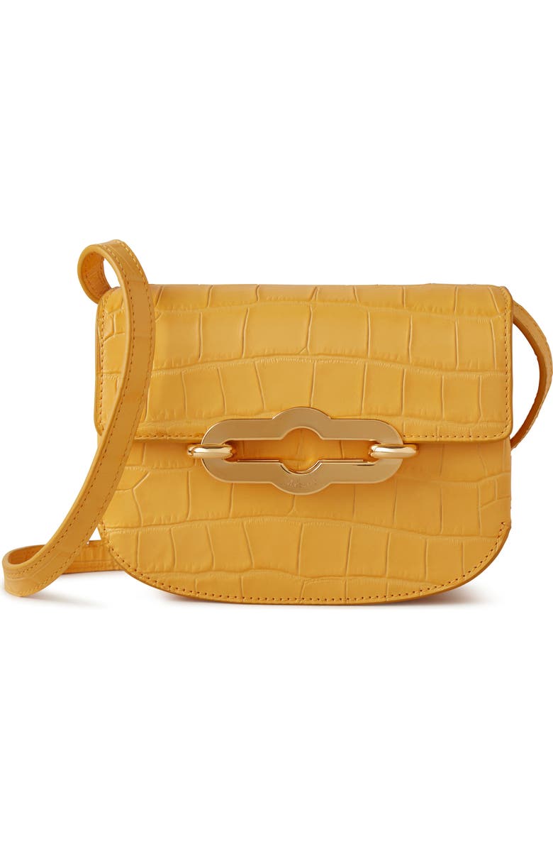 Small Pimlico Matte Croc Embossed Leather Satchel