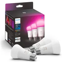 Philips Hue White and Color Ambiance A19 Bulbs (3 pack) Philips Hue White and Color Ambiance A19 Bulbs (3 pack)