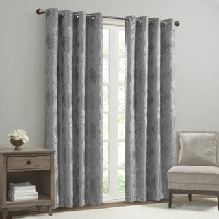 paisley grey blackout curtains 