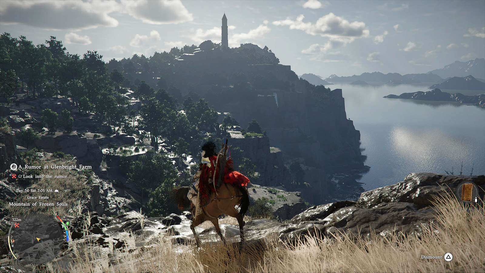 Screens from a fantasy video game