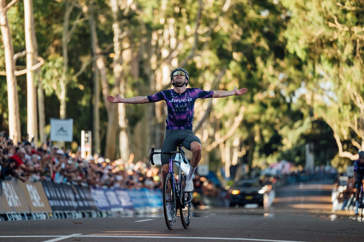 Luke Durbridge (Jayco-AlUla) wine the elite men&#039;s road race title at the AusCycling Road National Championships in Perth, 2025