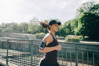 Fitness boosts immunity and makes vaccines more effective: A woman running