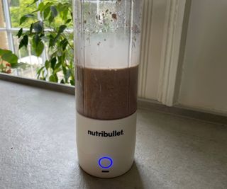 Smoothie made in the Nutribullet Portable Blender