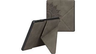 kwmobile Faux Nubuck Origami stand up Case in brown