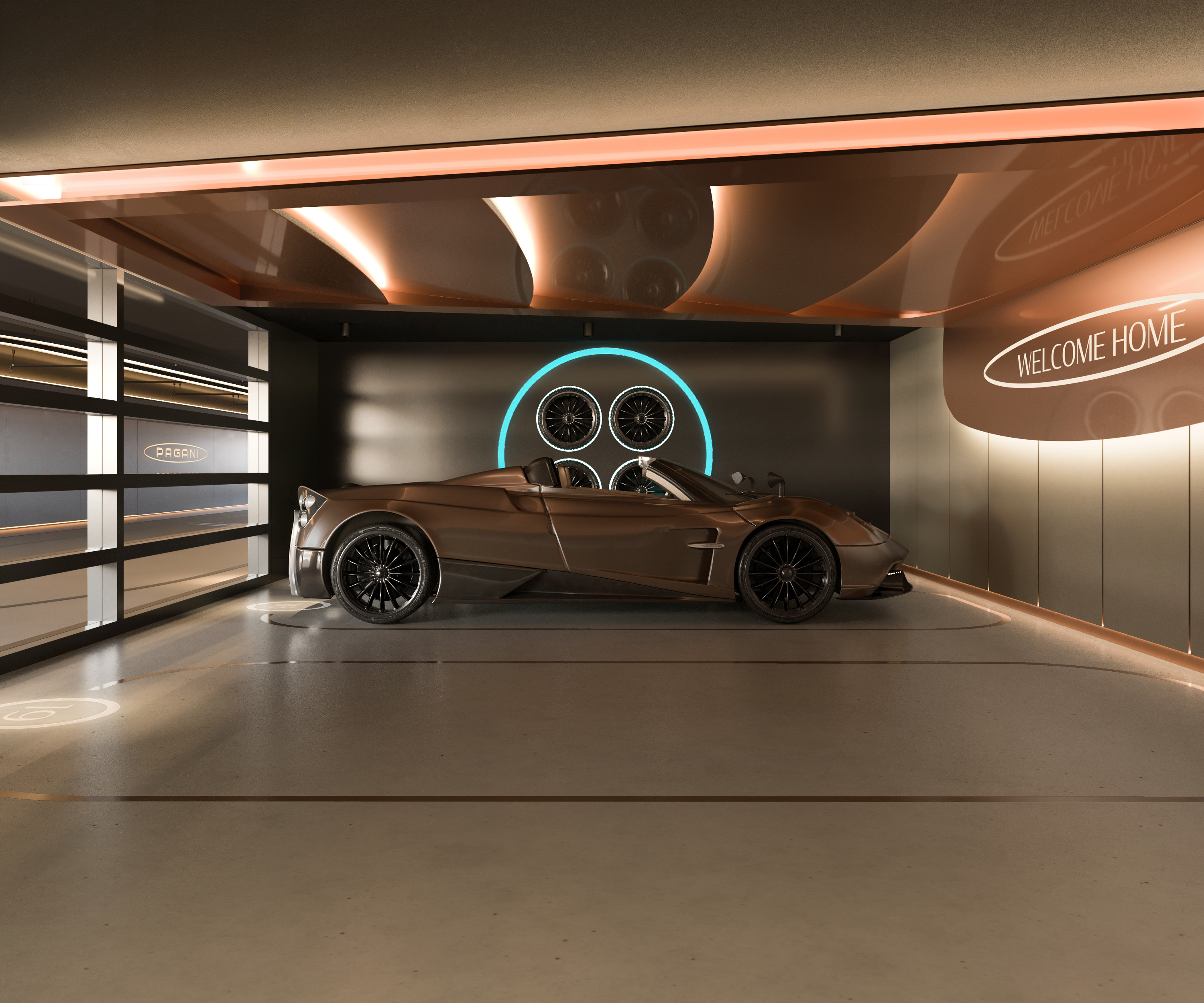 The proposed garages beneath the Pagani Residences