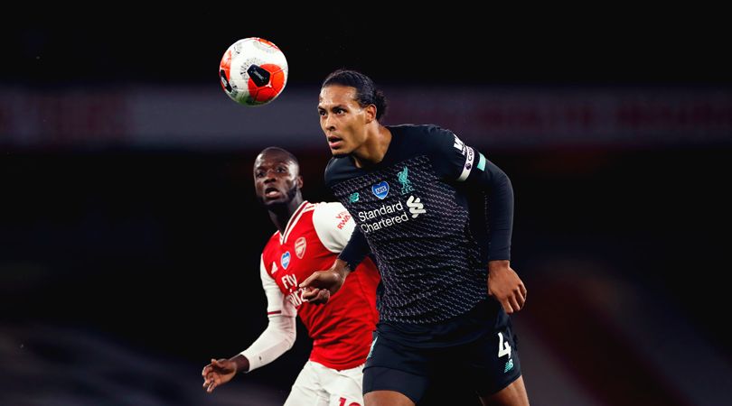 Nicolas Pepe and Virgil van Dijk