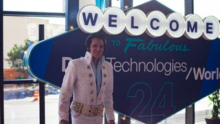 An Elvis impersonator at Dell Technologies World 2024.