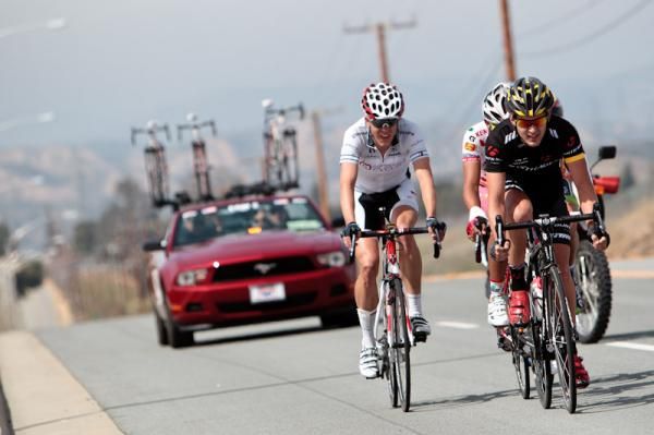 The break in the mens race gets up the road.