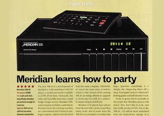 Page from What Hi-Fi? magazine featuring the Meridian 508.24