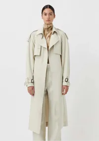 Bristol Trench Coat in White Oak, £630.00 CAMILLA AND MARC