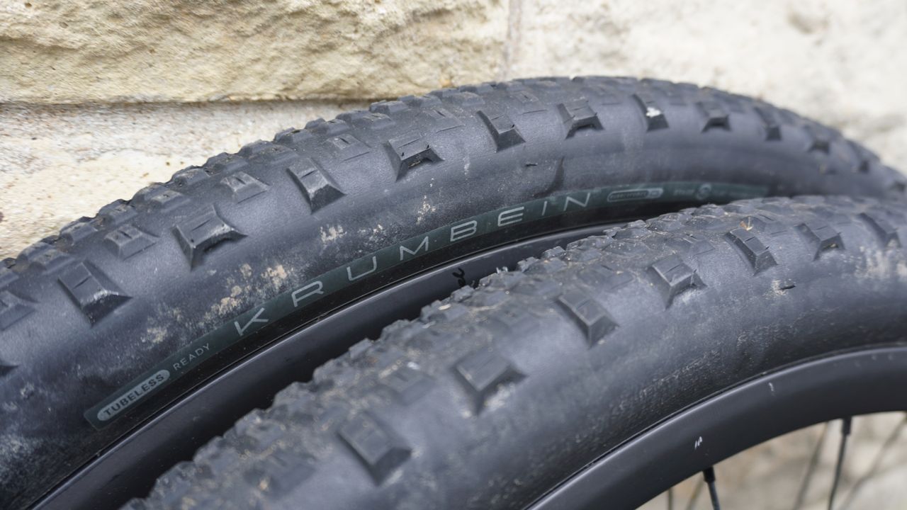 American Classic Krumbein tyres leaning against a wall