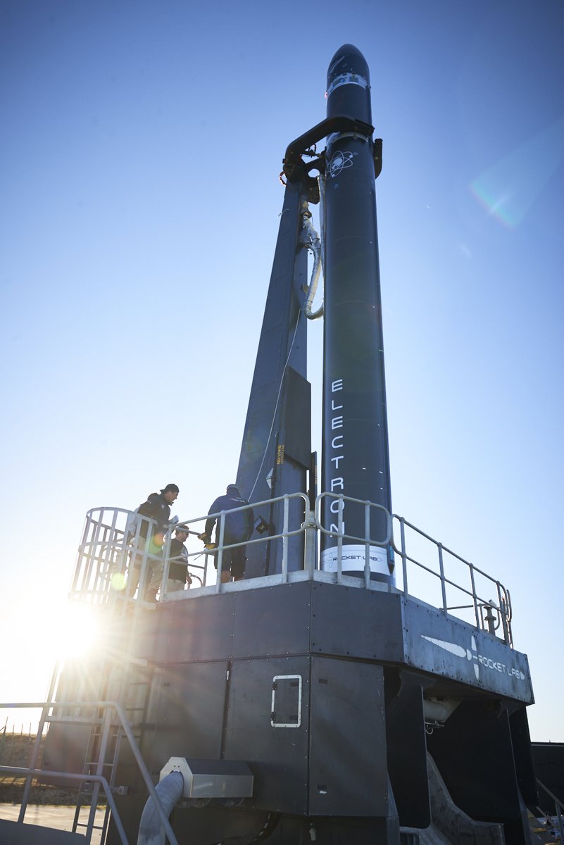 A Rocket Lab Electron rocket.