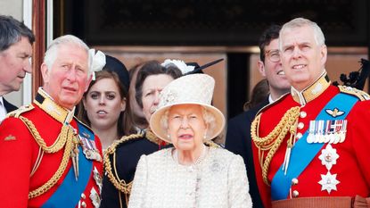 Prince Andrew and the Queen