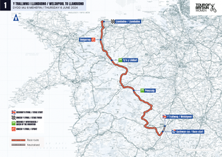 Tour of Britain Women stage 1 map