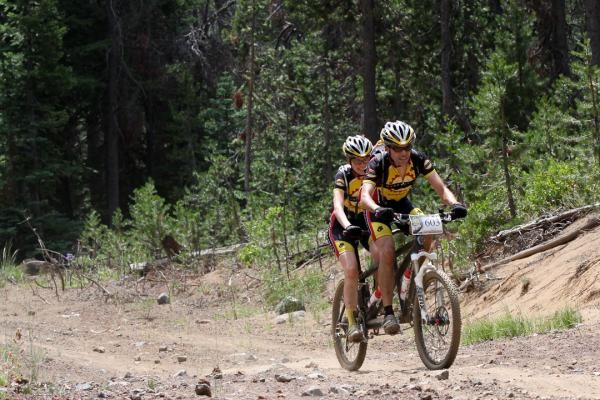 Two tandem teams showed up to race.
