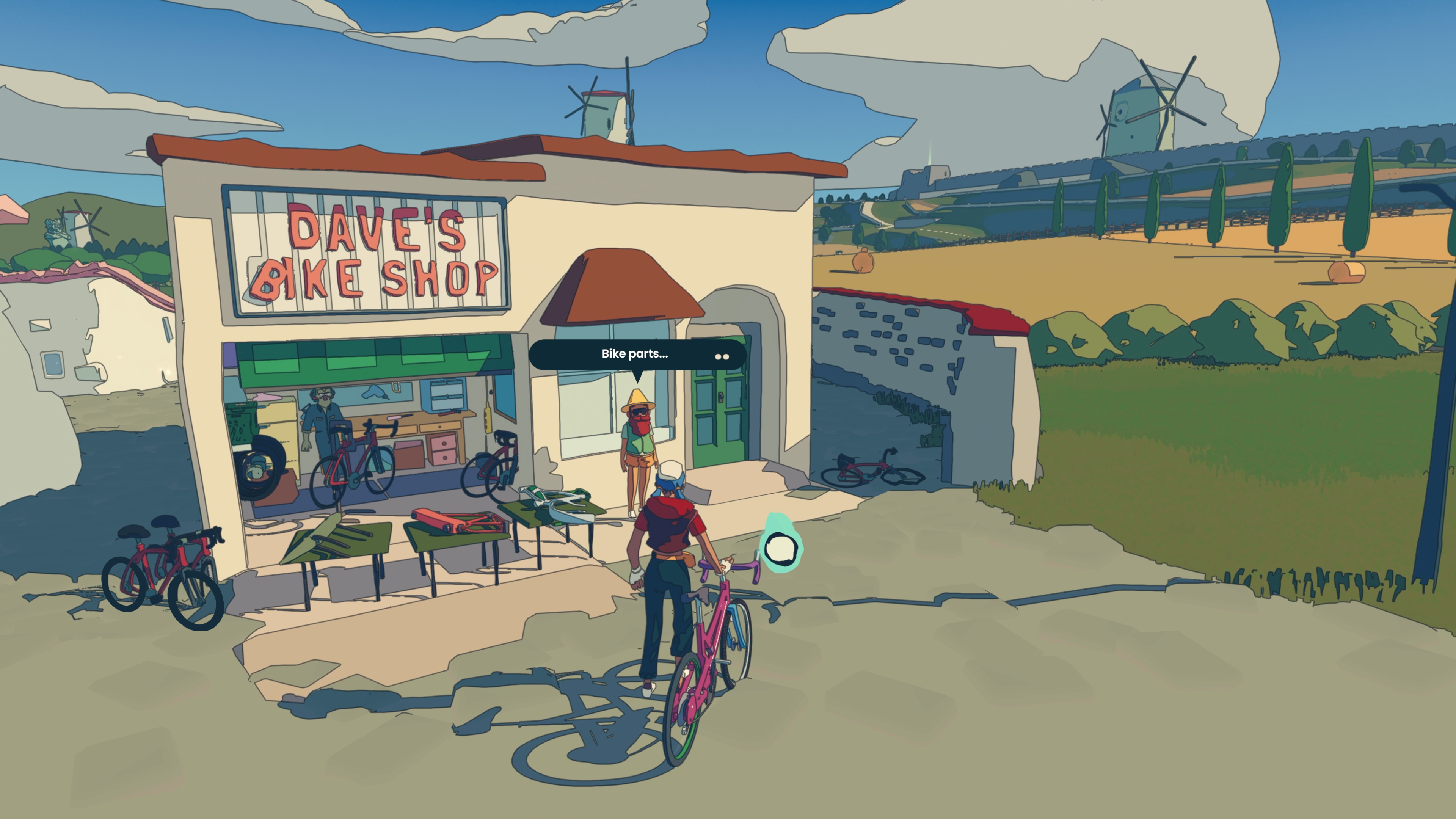 Visitando la tienda de bicicletas de Dave en Wheel World