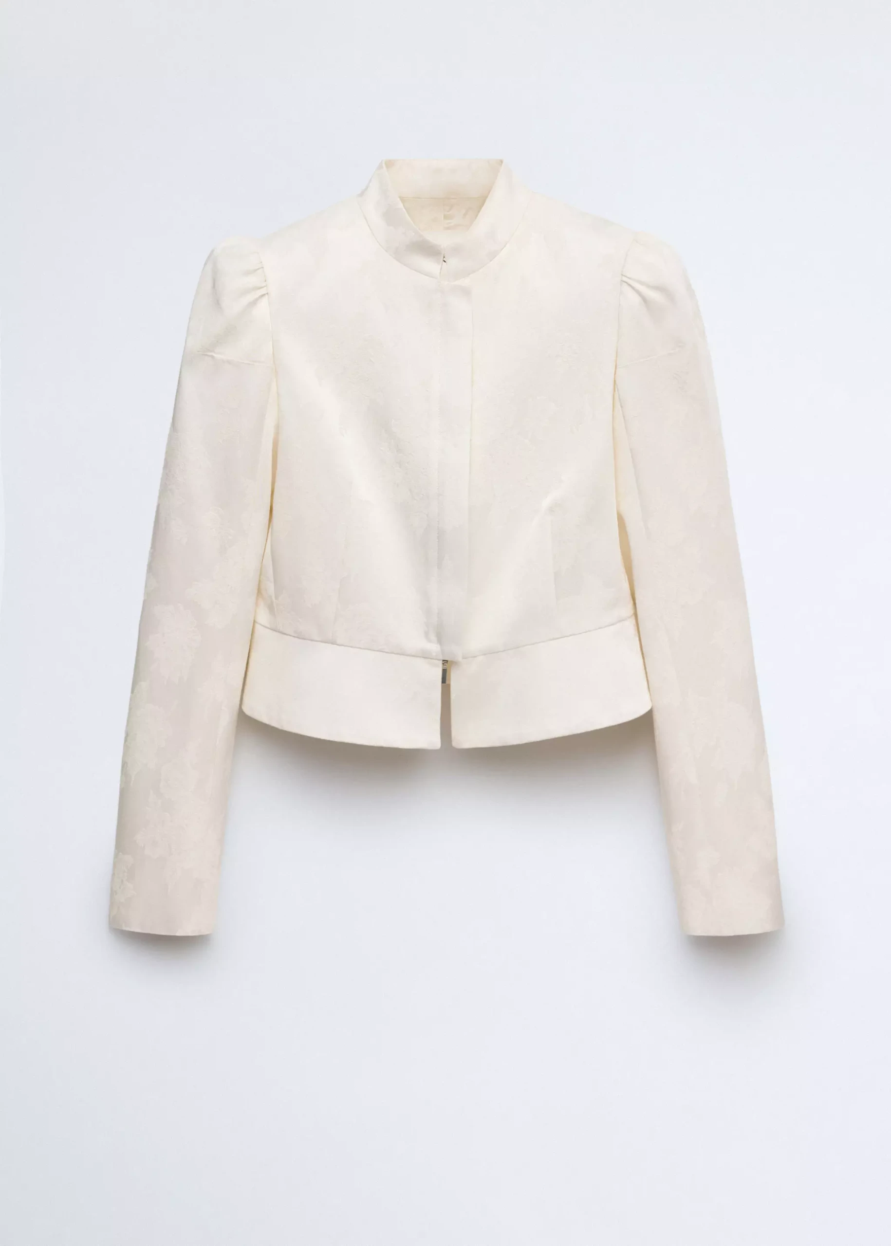 Jacquard Jacket With Stand Collar - Women | Mango Usa