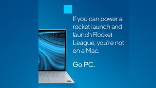 Intel MacBook ad from Twitter