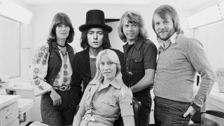 A photoshopped image of Ritchie Blackmore with Abba