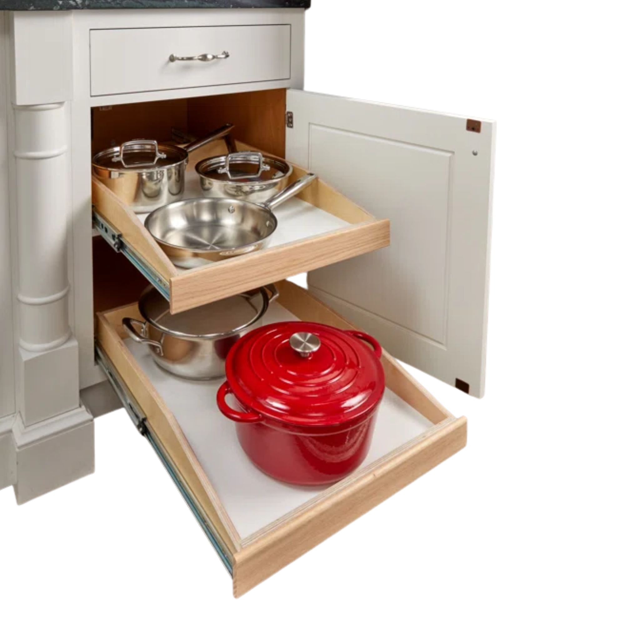 Pull out cabinet organizer